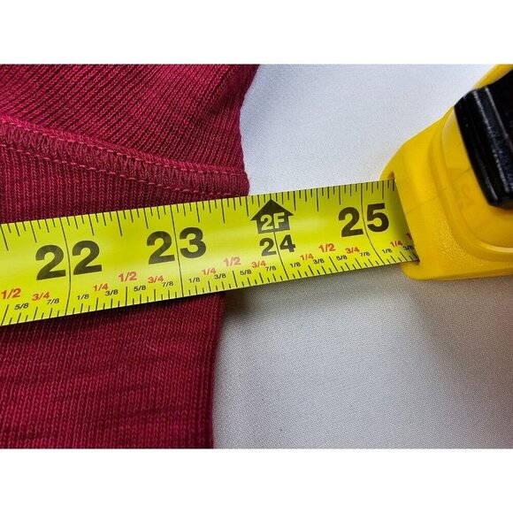 Tommy Bahama Size Medium Mens Burgundy 1/4 Zip Embroidered Chest Logo Sweater - Picture 2 of 12